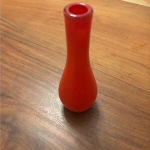 Elegant Red Glass Vase